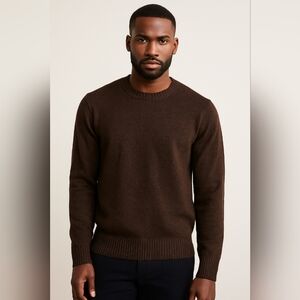 GAP Men's Dark Brown Crewneck Sweater